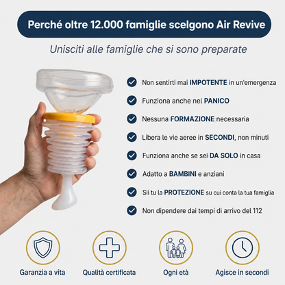 Air Revive® Kit di Soccorso Anti-Soffocamento